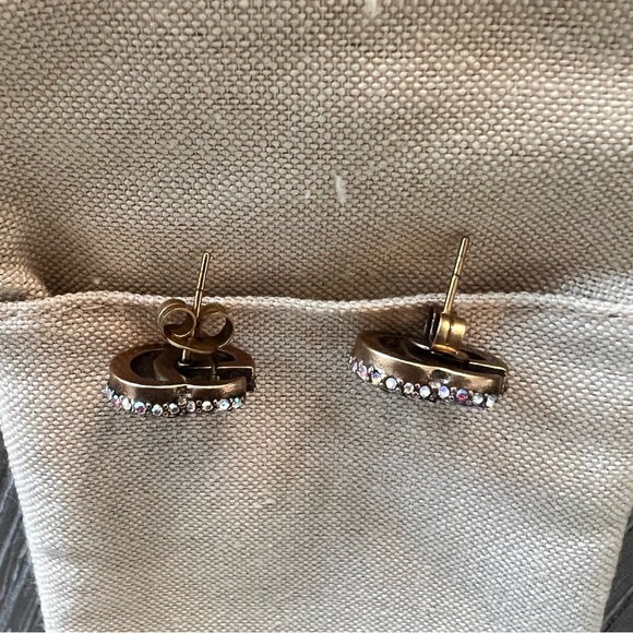 Gucci GG Marmont Crystal Stud Earrings - Picture 5 of 15